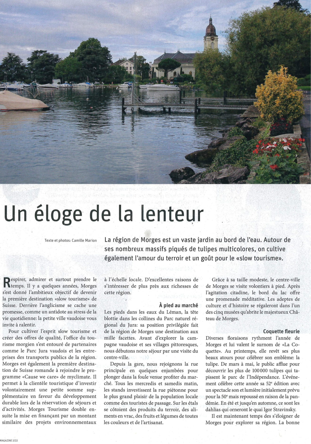 District de Morges - Un éloge de la lenteur - ATE Magazine 02_22-1